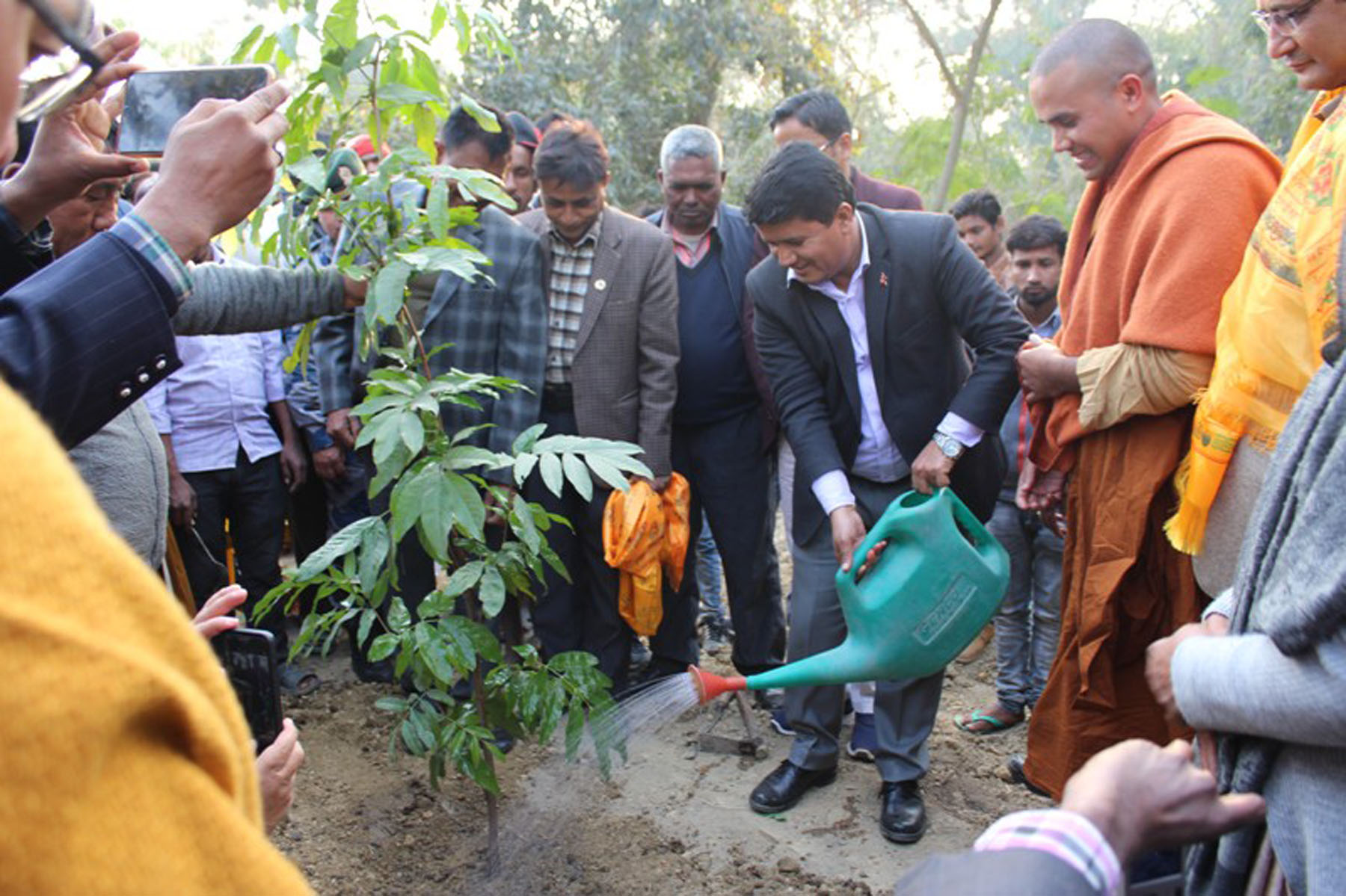 वृक्षरोपण अभियानको  लुम्बिनीमा उद्घाटन