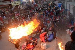 नेविसंघको मसाल जुलुस