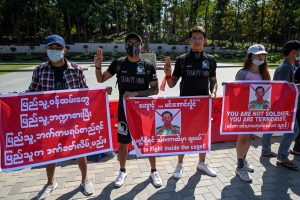 सैन्य कूको विरोधमा प्रदर्शन जारी