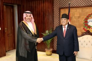 साउदी अरबका राजदूतको शिष्टाचार भेटवार्ता