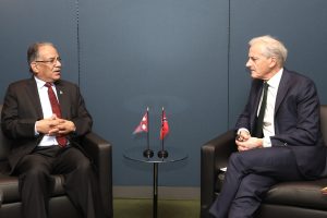 प्रधानमन्त्री दाहाल र नर्वेका प्रधानमन्त्रीबीच भेट