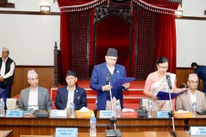 राज्य व्यवस्था तथा सुशासन समितिका सभापतिको शपथ