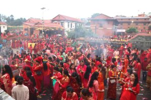 तीजले एकजुट हुन प्रेरणा दिन्छः अध्यक्ष दाहाल