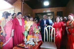 सभापति देउवा निवासमा मनाइयो गौरा पर्व
