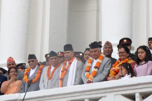 राष्ट्रपति पौडेलद्वारा इन्द्रजात्रा अवलोकन