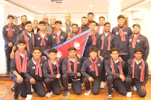 एसिसी यु–१९ प्रिमियर कप खेल्ने नेपाली यु–१९ राष्ट्रिय क्रिकेट टोलीको बिदाइ