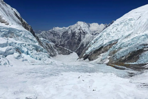 दोब्बर गतिमा हिउँ गुमाउँदै हिमनदी