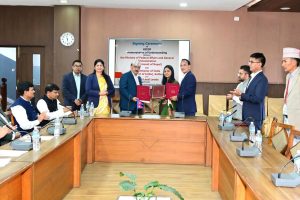 सामुदायिक विकासका सात परियोजना कार्यान्वयनको सम्झौता