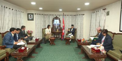 सभामुख अर्यालसँग यूएनडीपी प्रतिनिधिको भेट