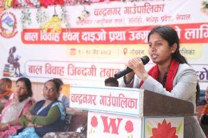 दाइजो प्रथा र बालविवाहविरुद्ध निरन्तर लडिरहन्छु : उपसभामुख ठाकुर