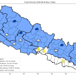 हिमाली तथा पहाडी भागमा वर्षा हुने, तराईमा गर्मी बढ्ने