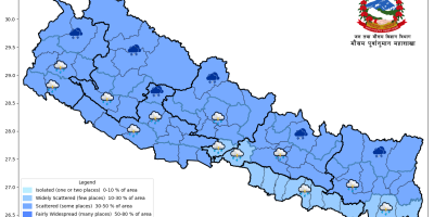 वर्षासँगै तराईमा तापक्रम बढ्ने