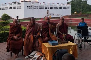अलोका कुकुरसहितको ‘शान्ति पदयात्रा’ टोली लुम्बिनीमा