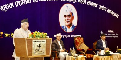 समाजलाई प्रविधिभन्दा नैतिकता, आचरण र इमान्दारीको खाँचो छ: राष्ट्रपति
