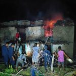 विद्युत् ‘सर्ट’भएर आगलागी हुँदा दुई घर नष्ट, २६ लाख बराबरको क्षति